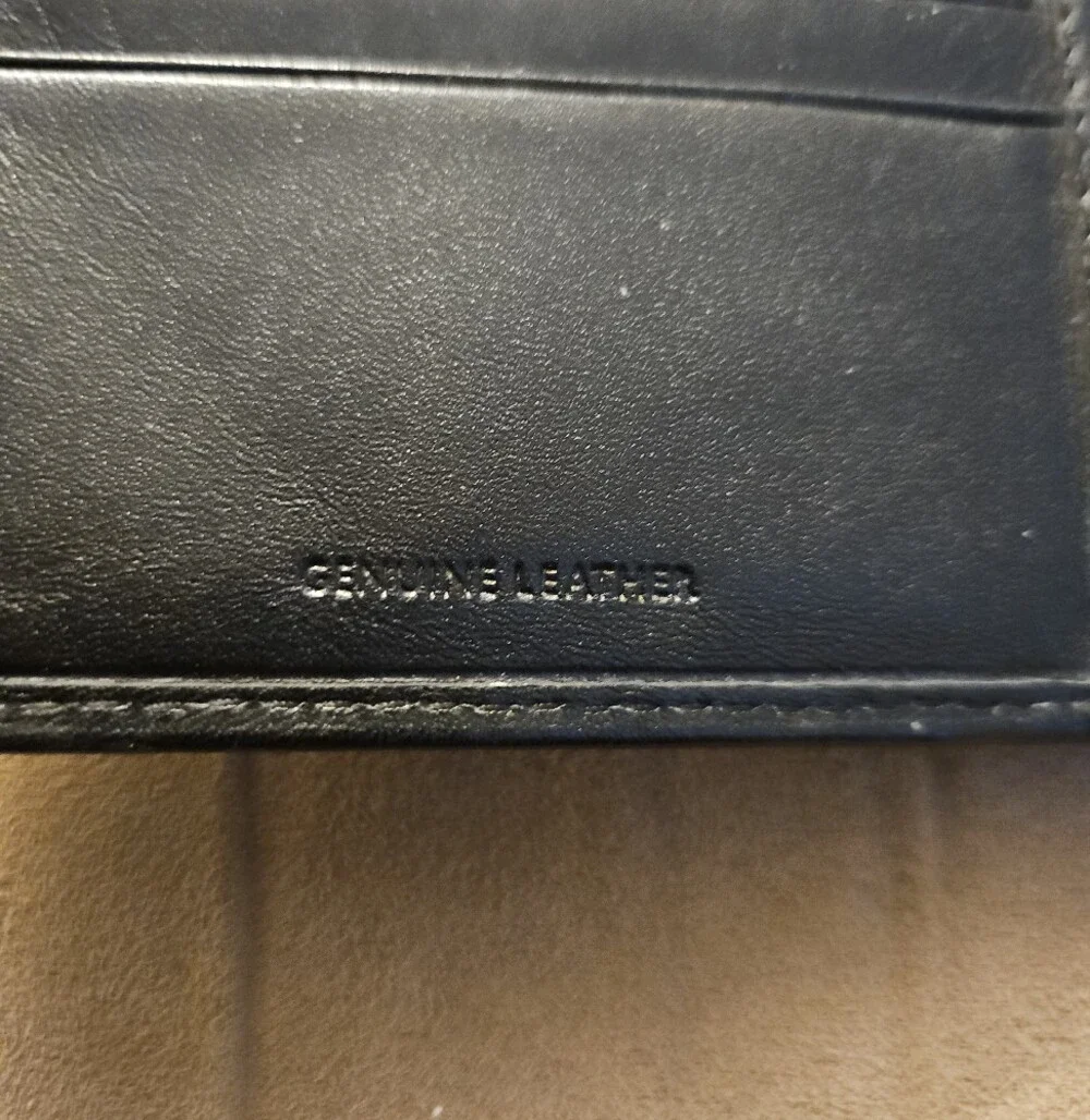 Classic Black Leather Bi-Fold Wallet